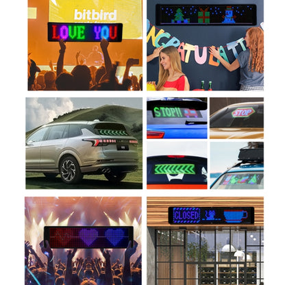 1044x90mm Vehicle Rear Window Color Flexible LED Electronic Screen - Car Monitor by PMC Jewellery | Online Shopping South Africa | PMC Jewellery | Buy Now Pay Later Mobicred