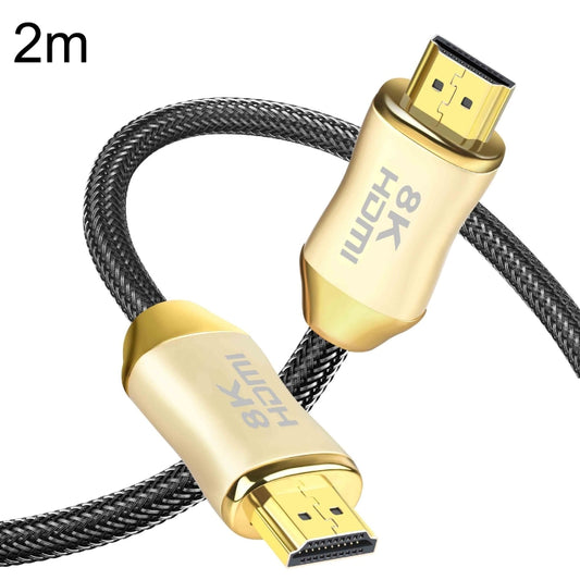 CO-HD801 2m HDMI 2.1 Version 8K 60Hz For PS4 Cable Projector Notebook Set-Top Box Cable(Gold) - Cable by PMC Jewellery | Online Shopping South Africa | PMC Jewellery | Buy Now Pay Later Mobicred