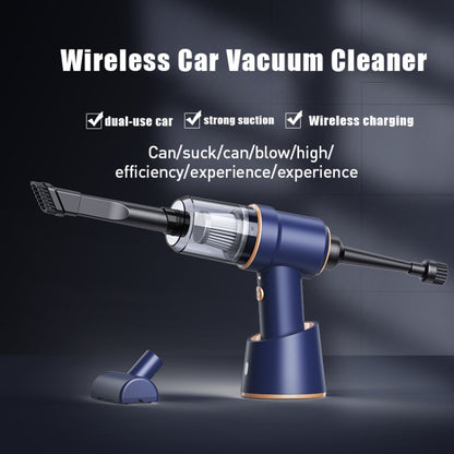 Small Wireless Charging Car Vacuum Cleaner Handheld High Power Vacuum Cleaner, Sort by color: 117CG-Blue - Vacuum Cleaner by PMC Jewellery | Online Shopping South Africa | PMC Jewellery | Buy Now Pay Later Mobicred