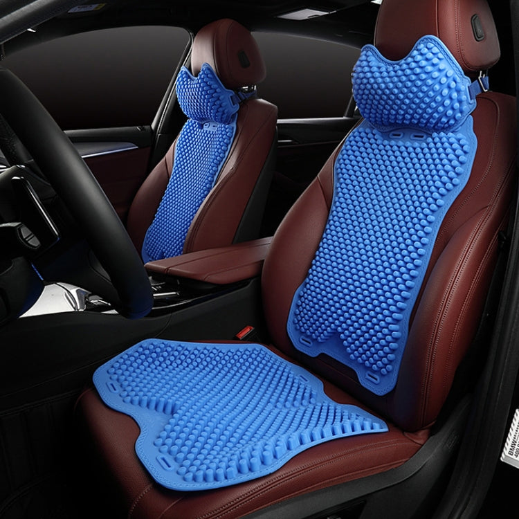 Silicone Car Summer Breathable Cool Pad, Color: Lumbar Cushion Gray - Seat Accessories by PMC Jewellery | Online Shopping South Africa | PMC Jewellery | Buy Now Pay Later Mobicred