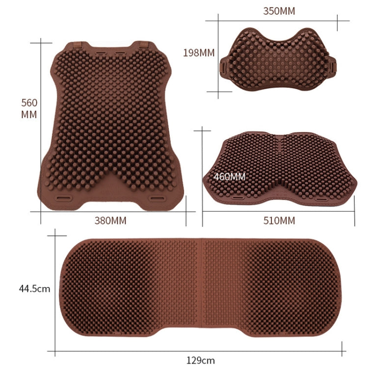 Silicone Car Summer Breathable Cool Pad, Color: Headrest Coffee - Seat Accessories by PMC Jewellery | Online Shopping South Africa | PMC Jewellery | Buy Now Pay Later Mobicred