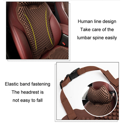 Silicone Car Summer Breathable Cool Pad, Color: Headrest Gray - Seat Accessories by PMC Jewellery | Online Shopping South Africa | PMC Jewellery | Buy Now Pay Later Mobicred