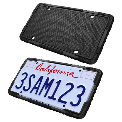 For North American Models Silicone License Plate Frame, Specification: 2pcs Blue+Screw - License Plate Covers & Frames by PMC Jewellery | Online Shopping South Africa | PMC Jewellery | Buy Now Pay Later Mobicred