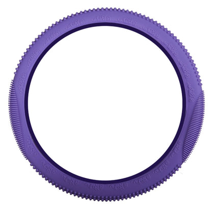 Non-slip Wear-resistant Fire Pattern Silicone Car Steering Wheel Cover, Size: 36-42cm(Purple) - Steering Wheel Accessories by PMC Jewellery | Online Shopping South Africa | PMC Jewellery | Buy Now Pay Later Mobicred