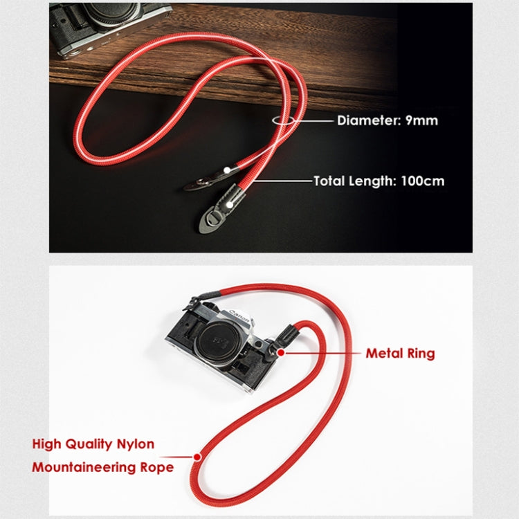 Climbing Rope Camera Strap SLR Camera Retro Wearable Shoulder Strap(Green) - Camera Strap by PMC TechLife | Online Shopping South Africa | PMC TechLife