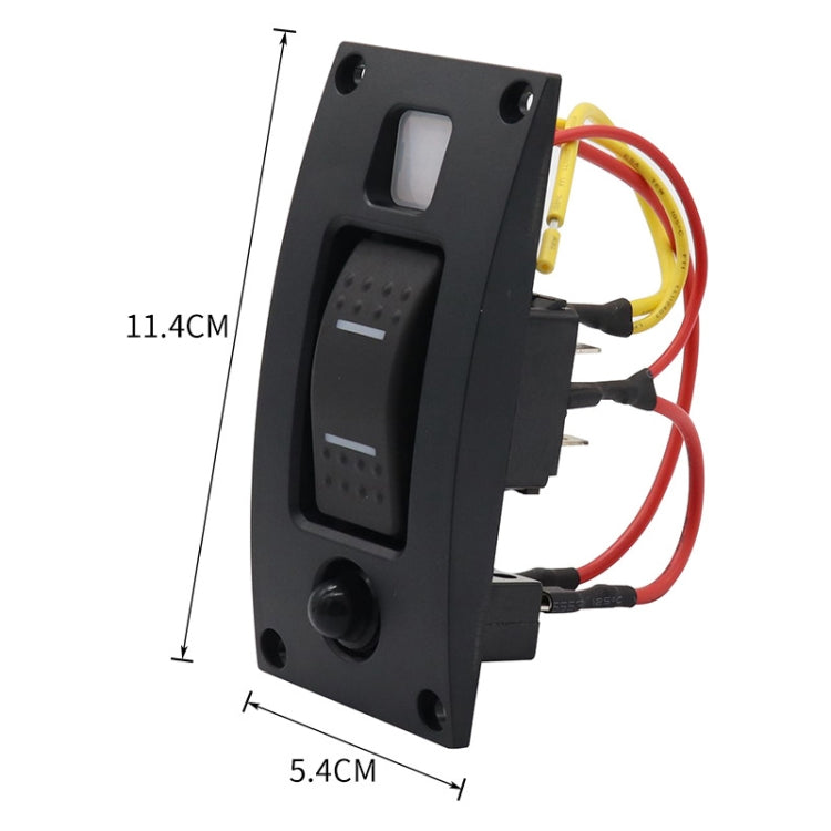 Marine Self-Locking Resetting Switch With Overload Protection Indicator Light Square 5V 3.4A Car Charging Panel - Marine Accessories & Parts by PMC Jewellery | Online Shopping South Africa | PMC Jewellery | Buy Now Pay Later Mobicred