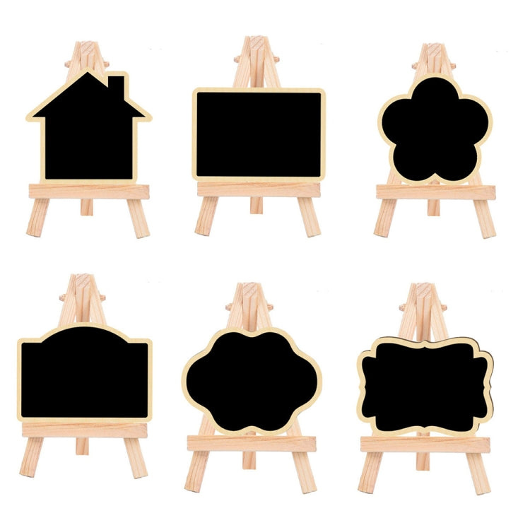 Small Party Shop Message Blackboard Ornaments Pine Tripod Decorative Message Board(Big Wave) - Message Boards by PMC TechLife | Online Shopping South Africa | PMC TechLife