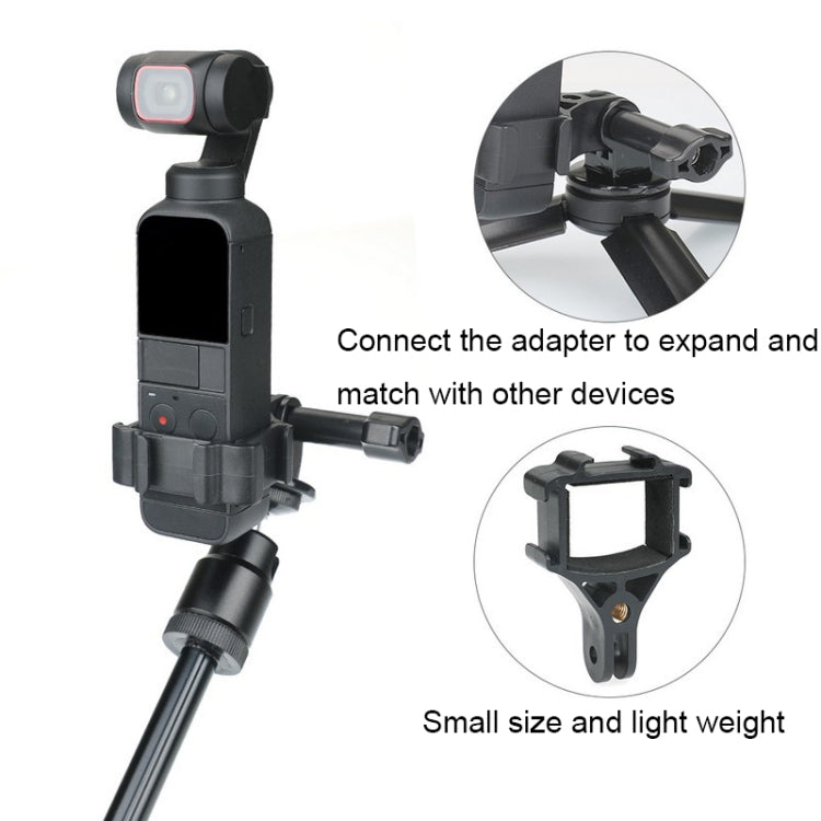 Black RCSTQ for DJI Pocket 2 Expansion Adapter Holder Camera Fixed Connection Accessories - Mount & Holder by RCSTQ | Online Shopping South Africa | PMC TechLife | Buy Now Pay Later Mobicred