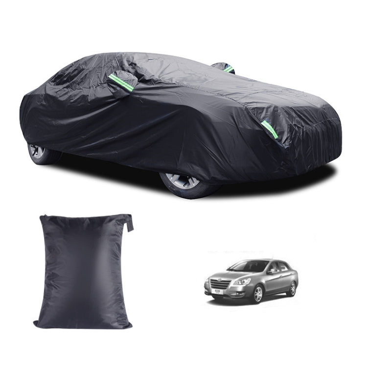 190T Silver Coated Cloth Car Rain Sun Protection Car Cover with Reflective Strip, Size: S - PE Material by PMC Jewellery | Online Shopping South Africa | PMC Jewellery | Buy Now Pay Later Mobicred