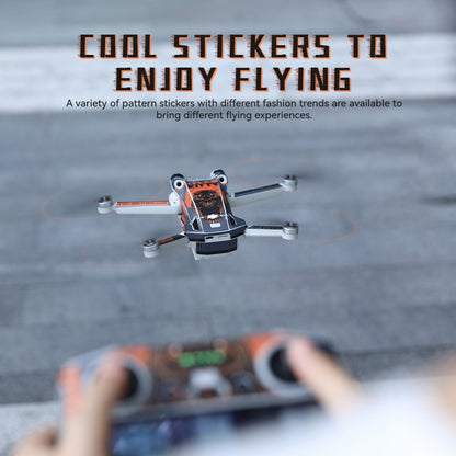 For DJI Mini 3 Pro Remote Control Body Sticker ,Spec: RC-N1 Without Screen(Rocket Ship) - Stickers by RCSTQ | Online Shopping South Africa | PMC Jewellery | Buy Now Pay Later Mobicred