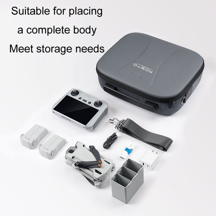 For DJI Mini 3 Pro RCSTQ Remote Control Portable Storage Bag(Grey) - free shipping - PMC TechLife - Order now!