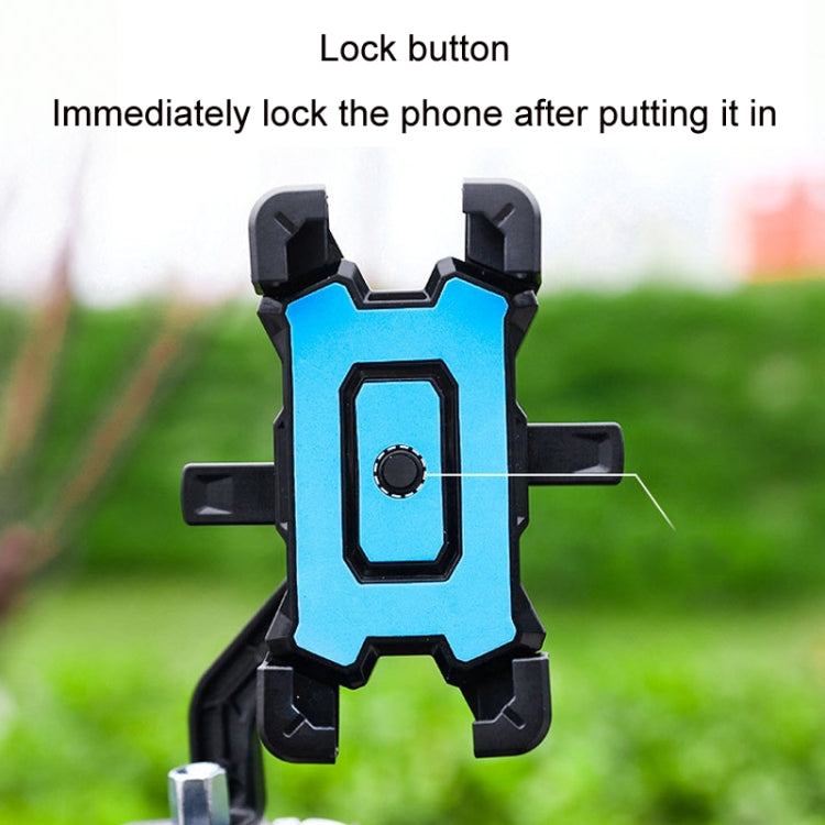 Electric Bike Motorcycle Bicycle Riding Shockproof Navigation Bracket, Color: Black For Rearview Mirror - Holders by PMC TechLife | Online Shopping South Africa | PMC TechLife | Buy Now Pay Later Mobicred