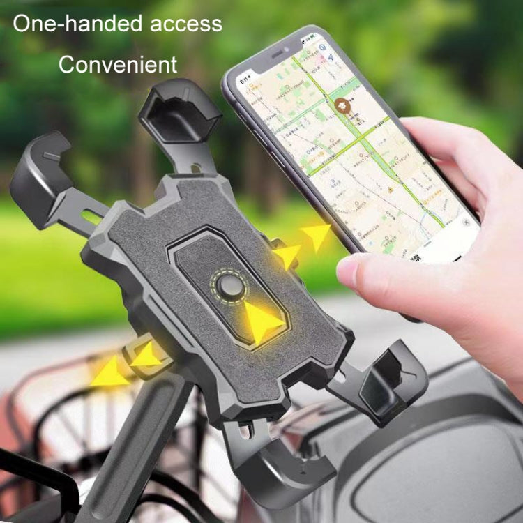 Electric Bike Motorcycle Bicycle Riding Shockproof Navigation Bracket, Color: Red For Handlebar - Holders by PMC TechLife | Online Shopping South Africa | PMC TechLife | Buy Now Pay Later Mobicred