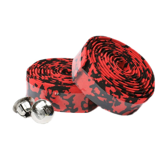 Camouflage Bicycle Curved Handlebar Straps(Red Black) - Decorative Accessories by PMC Jewellery | Online Shopping South Africa | PMC Jewellery | Buy Now Pay Later Mobicred