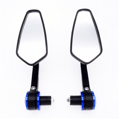 Motorcycle Handle All Aluminum Cherry Rearview Mirror(Black) - Side Mirrors by PMC Jewellery | Online Shopping South Africa | PMC Jewellery | Buy Now Pay Later Mobicred