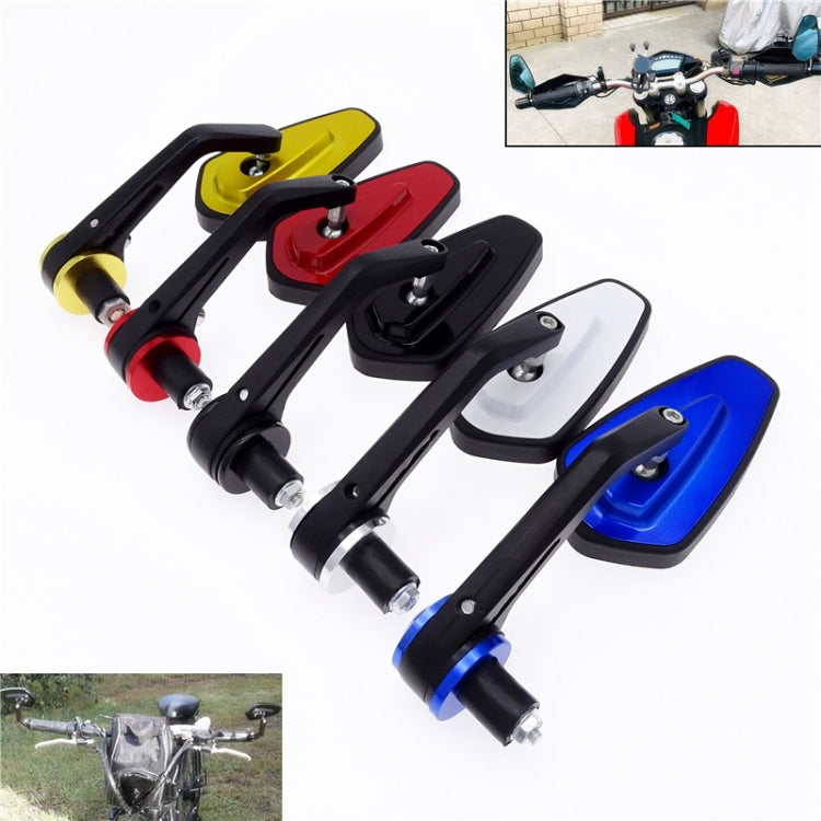 Motorcycle Handle All Aluminum Cherry Rearview Mirror(Black) - Side Mirrors by PMC Jewellery | Online Shopping South Africa | PMC Jewellery | Buy Now Pay Later Mobicred