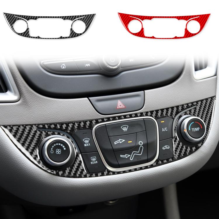 For Chevrolet Malibu 2016-2024 B Model Left-hand Drive Central Control Button Panel Sticker(Black) - Car Interior Mouldings by PMc TechLife | Online Shopping South Africa | PMc TechLife | Buy Now Pay Later Mobicred