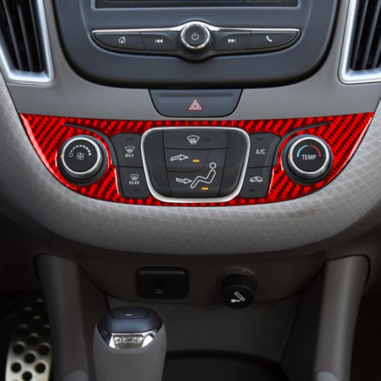 For Chevrolet Malibu 2016-2024 B Model Left-hand Drive Central Control Button Panel Sticker(Black) - Car Interior Mouldings by PMc TechLife | Online Shopping South Africa | PMc TechLife | Buy Now Pay Later Mobicred