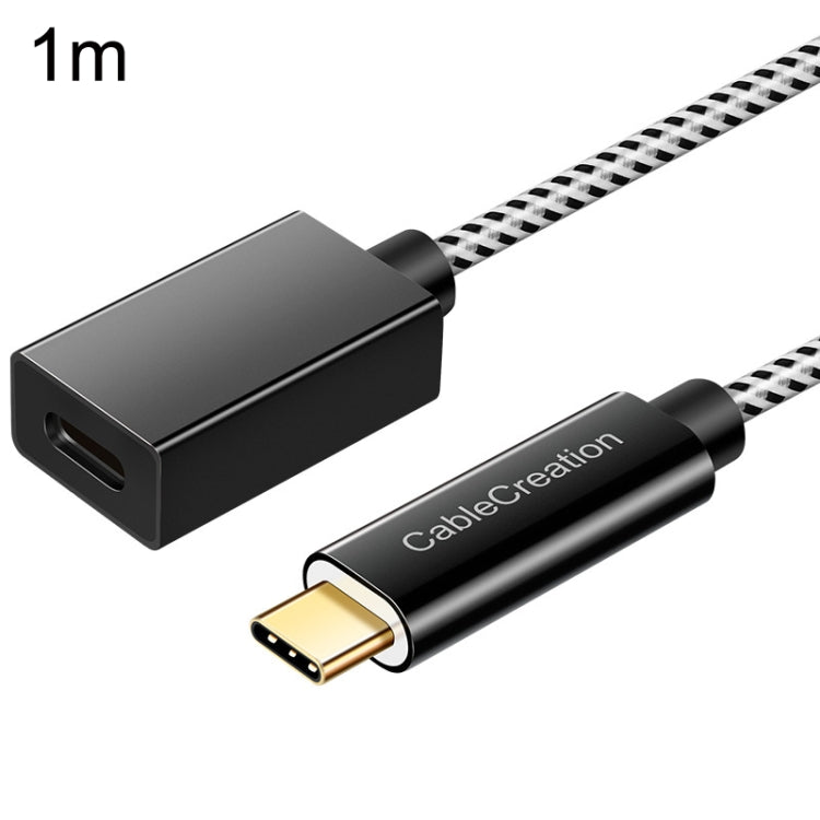 CC0316 1m Type-C / USB-C Male to Female Extension Cable Computer Phone Charging Cable(Black) - Cable & Adapters by PMC TechLife | Online Shopping South Africa | PMC TechLife | Buy Now Pay Later Mobicred