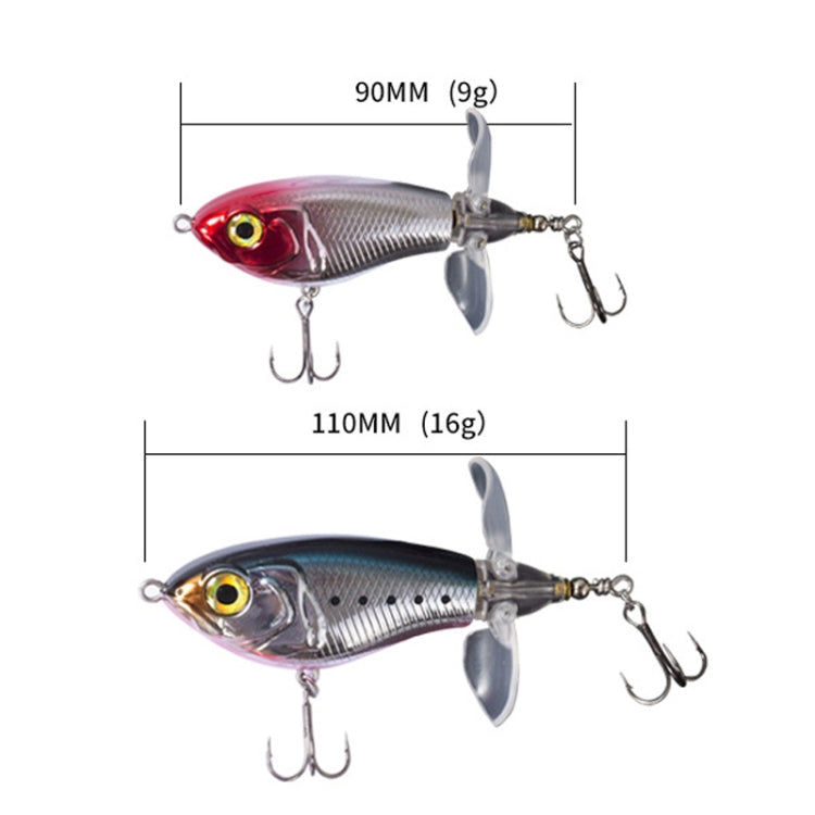 DF080 16g Double Paddle Tractor Surface Tether Roadrunner Fake Lure Long-distance Casting Lure(Transparent Brown) - Fishing Lures by PMC TechLife | Online Shopping South Africa | PMC TechLife | Buy Now Pay Later Mobicred