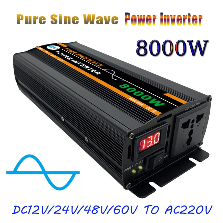 8000W (Actual 1300W) 24V to 220V High Power Car Sine Wave Inverter Power Converter - Pure Sine Wave by PMC Jewellery | Online Shopping South Africa | PMC Jewellery | Buy Now Pay Later Mobicred