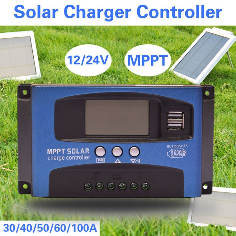 YCX-003 30-100A Solar Charging Controller with LED Screen & Dual USB Port Smart MPPT Charger, Model: 12/24V 30A - Others by PMC TechLife | Online Shopping South Africa | PMC TechLife
