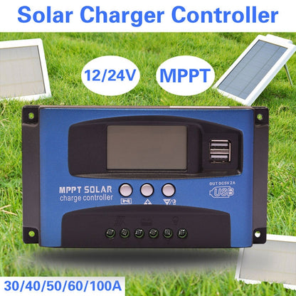 YCX-003 30-100A Solar Charging Controller with LED Screen & Dual USB Port Smart MPPT Charger, Model: 12/24V 50A - Others by PMC Jewellery | Online Shopping South Africa | PMC Jewellery | Buy Now Pay Later Mobicred