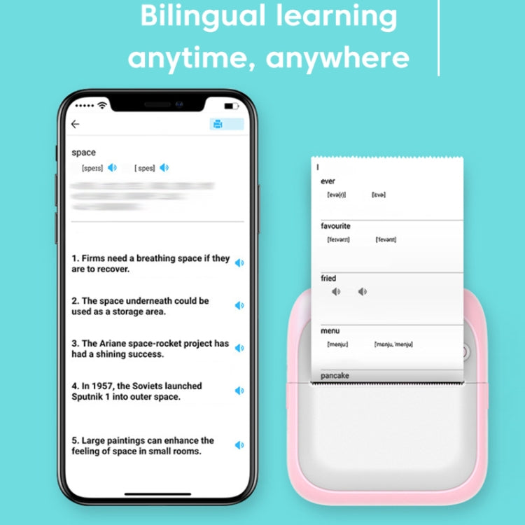 A31 Bluetooth Handheld Portable Self-adhesive Thermal Printer, Color: Pink - Printer by PMC Jewellery | Online Shopping South Africa | PMC Jewellery | Buy Now Pay Later Mobicred