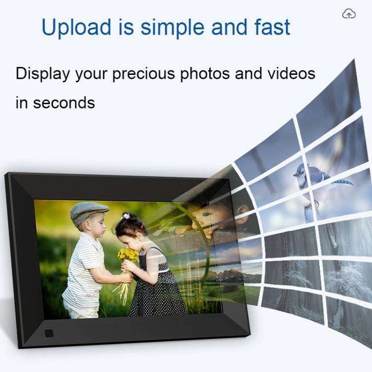JT101F-C01 10.1-Inch Smart Touch Electronic Photo Frame With Human Sensor Function, US Plug - 11 inch Below by PMC TechLife | Online Shopping South Africa | PMC TechLife | Buy Now Pay Later Mobicred