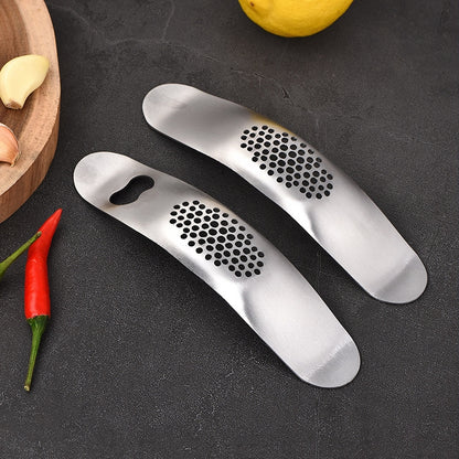 430 Stainless Steel Boat Shaped Garlic Grinder Manual Garlic Press Tools Kitchen Gadgets(Style 2) - Stirrer & Squeezer by PMC Jewellery | Online Shopping South Africa | PMC Jewellery | Buy Now Pay Later Mobicred