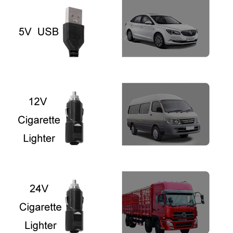 F621 Car Rotatable Turntable Silent Car Double Head Fan, Model: 12V Cigarette Lighter - Heating & Fans by PMC Jewellery | Online Shopping South Africa | PMC Jewellery | Buy Now Pay Later Mobicred