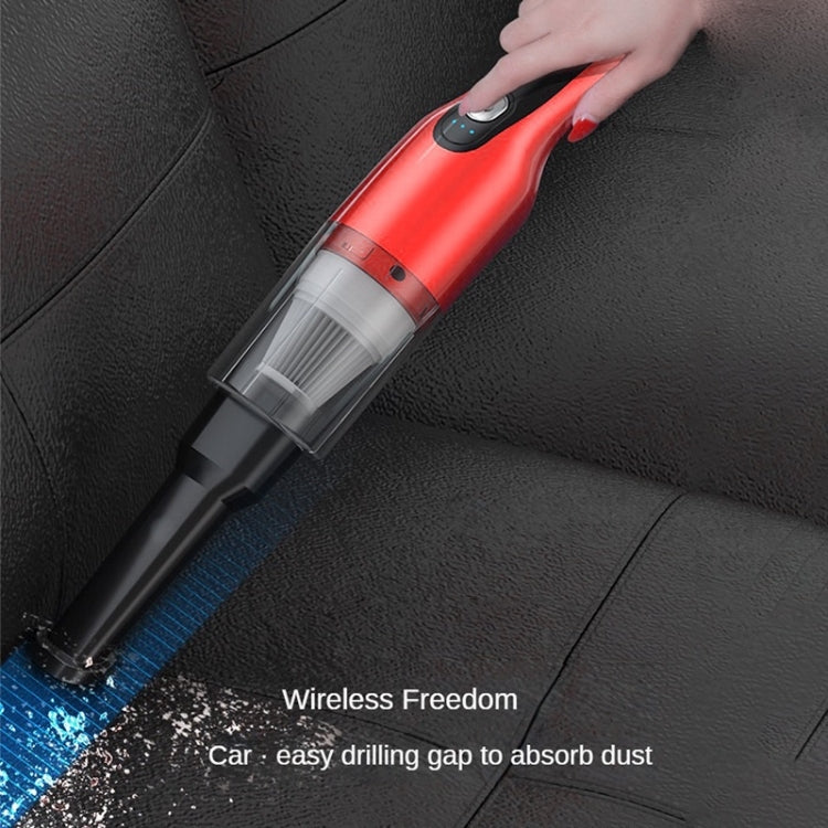 4 In 1 12000pa Wireless  Mini Handheld Car Vacuum Cleaner Mite Remover(Navy Blue) - Vacuum Cleaner by PMC Jewellery | Online Shopping South Africa | PMC Jewellery | Buy Now Pay Later Mobicred