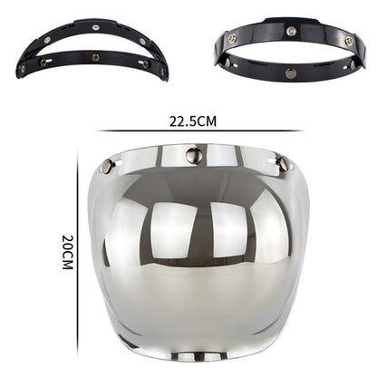 Motorcycle Helmet Three-Button Windproof Lens With Bracket(Transparent) - Helmets by PMC Jewellery | Online Shopping South Africa | PMC Jewellery | Buy Now Pay Later Mobicred