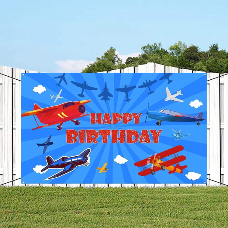 210x150cm Airplane Theme Birthday Background Cloth Children Birthday Party Decoration Photography Background - Birthday Party by PMC Jewellery | Online Shopping South Africa | PMC Jewellery