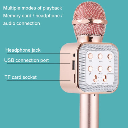 WS-1818 LED Light Flashing Microphone Self-contained Audio Bluetooth Wireless Microphone(Red) - Microphone by PMC Jewellery | Online Shopping South Africa | PMC Jewellery | Buy Now Pay Later Mobicred