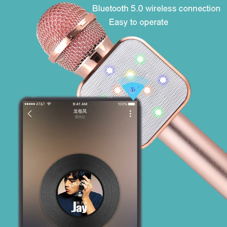 WS-1818 LED Light Flashing Microphone Self-contained Audio Bluetooth Wireless Microphone(Pink) - Microphone by PMC Jewellery | Online Shopping South Africa | PMC Jewellery | Buy Now Pay Later Mobicred