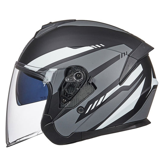 GXT Electric Vehicle Four Seasons Sun Protection & Windshield Double Lens Helmet, Size: L(Matt Black Gray) - Helmets by GXT | Online Shopping South Africa | PMC Jewellery | Buy Now Pay Later Mobicred
