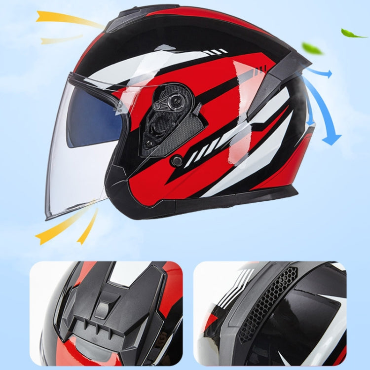 GXT Electric Vehicle Four Seasons Sun Protection & Windshield Double Lens Helmet, Size: L(Matt Black Gray) - Helmets by GXT | Online Shopping South Africa | PMC Jewellery | Buy Now Pay Later Mobicred