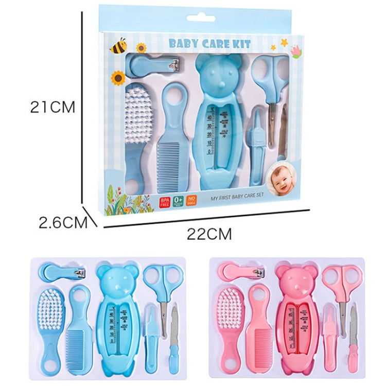 7 in 1 Baby Care Set Baby Daily Cleaning Tools Kit(Blue) - Baby Care by PMC Jewellery | Online Shopping South Africa | PMC Jewellery | Buy Now Pay Later Mobicred