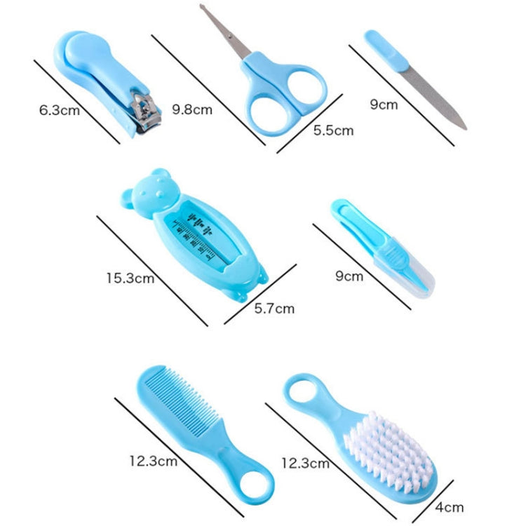 7 in 1 Baby Care Set Baby Daily Cleaning Tools Kit(Blue) - Baby Care by PMC Jewellery | Online Shopping South Africa | PMC Jewellery | Buy Now Pay Later Mobicred