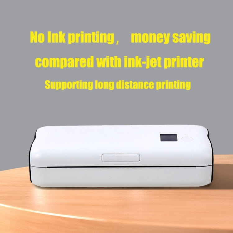 A4 Inkless Printer Home Mini Mobile Phone Bluetooth Job Thermal Printer With 50pcs Paper - Printer by PMC Jewellery | Online Shopping South Africa | PMC Jewellery | Buy Now Pay Later Mobicred