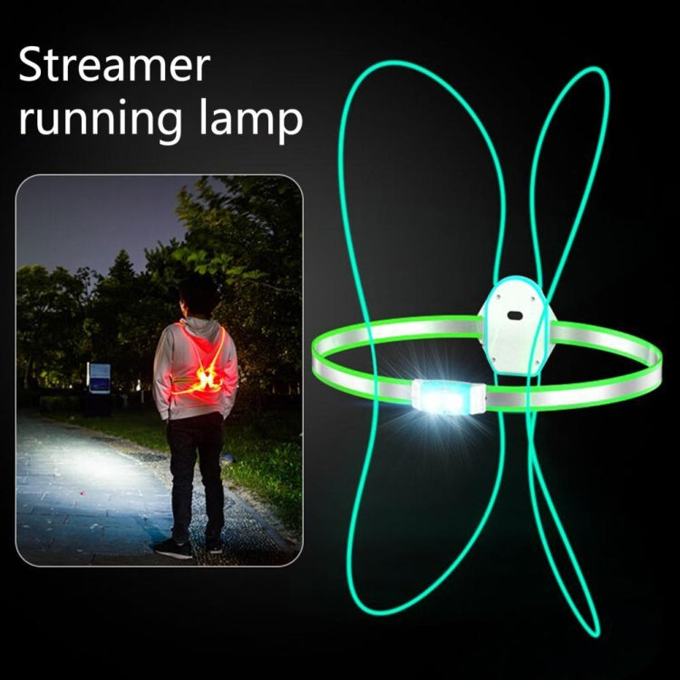 USB Rechargeable Running Light Strap Chest Light(Fluorescent Green) - Reflective Material by PMC Jewellery | Online Shopping South Africa | PMC Jewellery | Buy Now Pay Later Mobicred