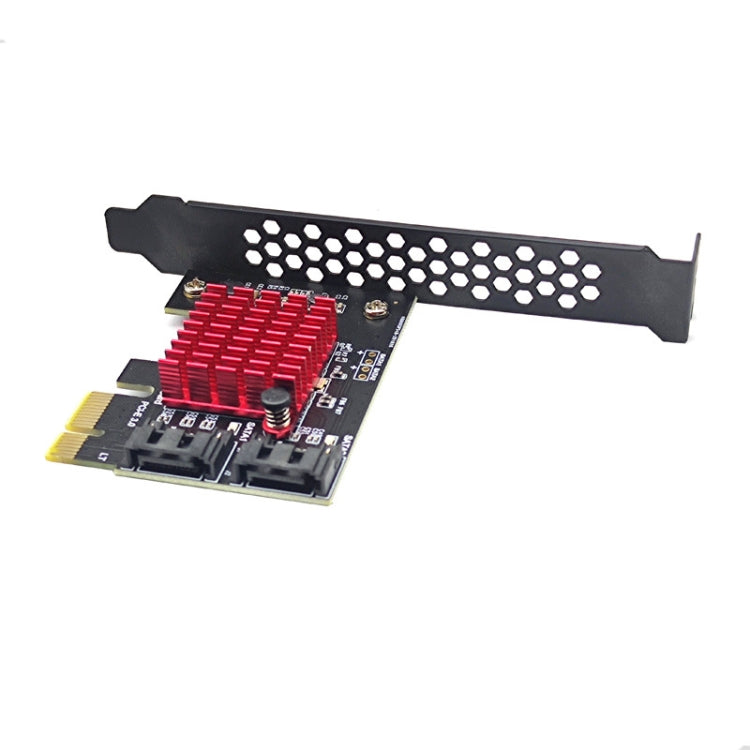 PCI-E 1X GEN3 To SATA3.0 Expansion Card 2 Ports 6Gbps Transfer Expansion IPFS Hard Disk - Add-on Cards by PMC Jewellery | Online Shopping South Africa | PMC Jewellery | Buy Now Pay Later Mobicred