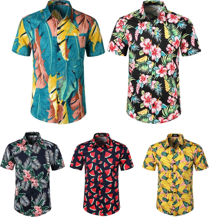 Summer Men 3D Digital Printing Beach Casual Short-sleeved Shirt, Size: M(2) - Short Sleeve by PMC Jewellery | Online Shopping South Africa | PMC Jewellery