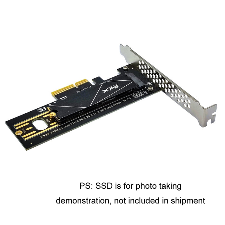 2pcs M.2 Riser Card NVMe SSD to PCI-E X4 4.0 GEN4(Black) - Card Adapter by PMC Jewellery | Online Shopping South Africa | PMC Jewellery | Buy Now Pay Later Mobicred