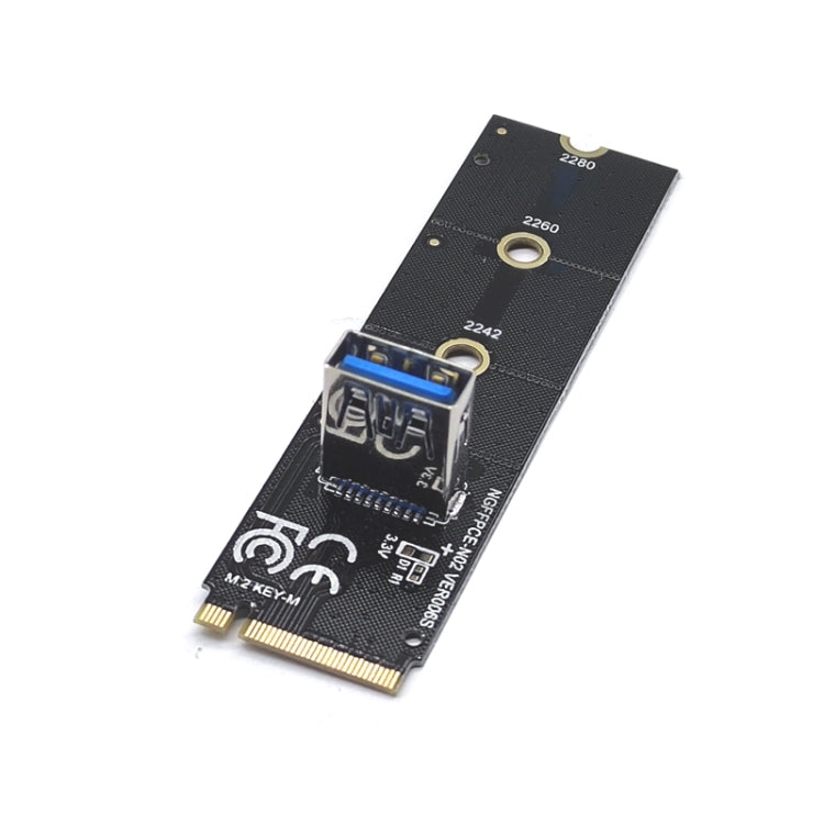 M.2 NVME To USB 3.0 PCI-E Expansion Card  Adapter for Graphics Card(Blackboard) - Add-on Cards by PMC Jewellery | Online Shopping South Africa | PMC Jewellery