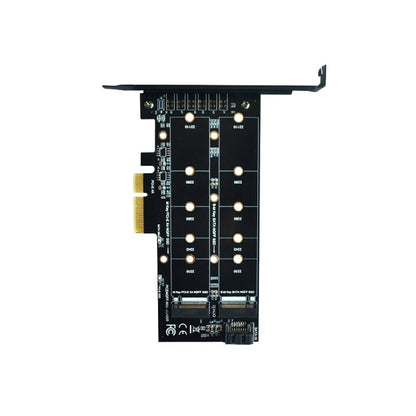 M.2 PCIe SSD Adapter Card PCIE 4x to M.2 Key M B Dual Interface Card - Add-on Cards by PMC Jewellery | Online Shopping South Africa | PMC Jewellery | Buy Now Pay Later Mobicred