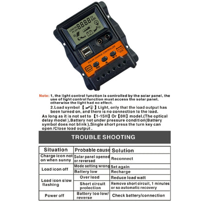 Dual DC Current 12V/24V Solar Controller LCD PWM Photovoltaic Power Generation Controller(30A) - Others by PMC Jewellery | Online Shopping South Africa | PMC Jewellery | Buy Now Pay Later Mobicred