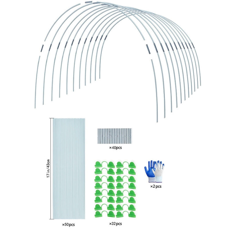 Garden Arch Greenhouse Hoops Rustproof Steel Tunnel Hoop Frame Plant Support, Speci: M  4 Rods 12 Arches - Plant Support & Care by PMC Jewellery | Online Shopping South Africa | PMC Jewellery