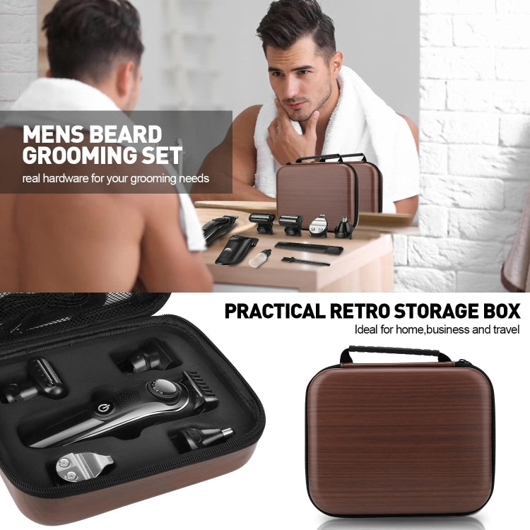 5 In 1 Men Multi-functional Haircut Carving Electric Shaver Reciprocating Shaver Set With Storage Bag - Hair Trimmer by PMC Jewellery | Online Shopping South Africa | PMC Jewellery | Buy Now Pay Later Mobicred